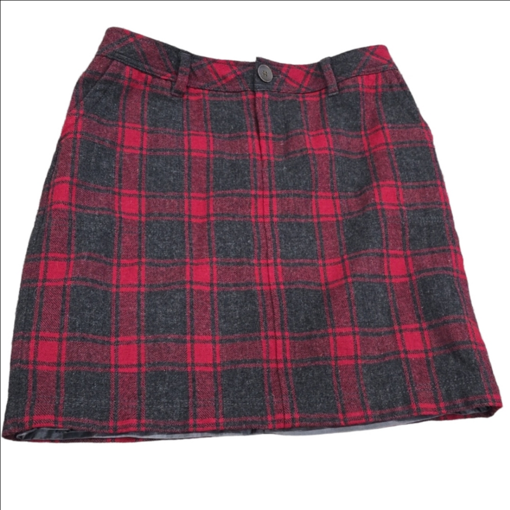 Eddie Bauer Wool Blend Mini Skirt with Pockets Size 8
